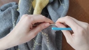 КВАДРАТНАЯ ПРОЙМА рукава спицами \ очень просто и без заморочек \ Как я это вяжу... \ УльянаChe