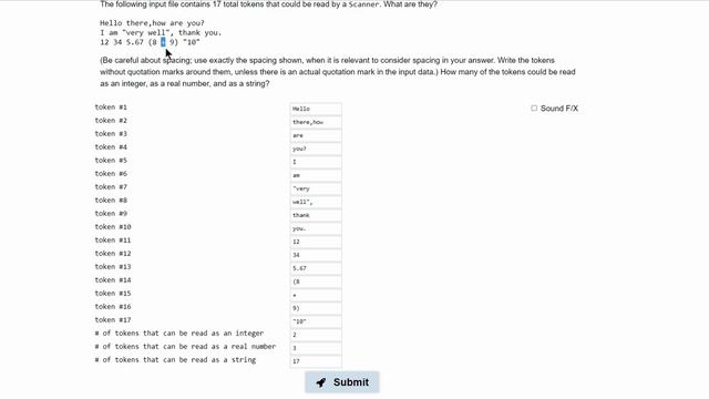 Java Practice It || 6.7 scannerTokenTypes || file processing, scanner, tokens смотреть онлайн