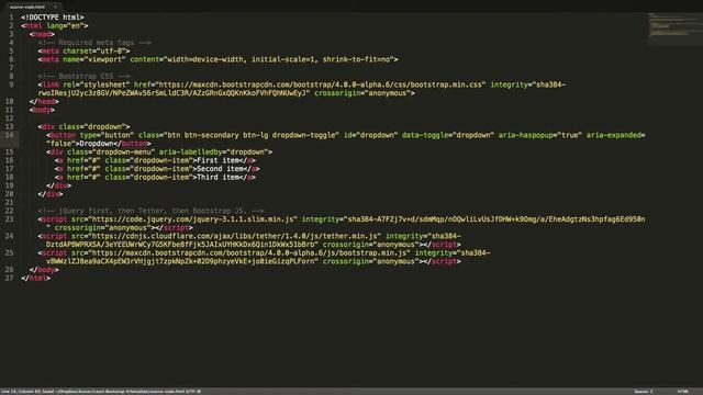 Bootstrap 4 (Alpha 6) components: Dropdowns смотреть онлайн