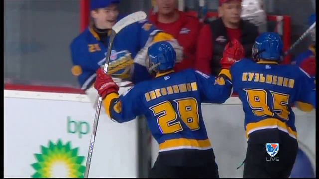 Пас Николишина, гол Кузьменко / Kuzmenko's GWG at KHL Prospects Game смотреть онлайн