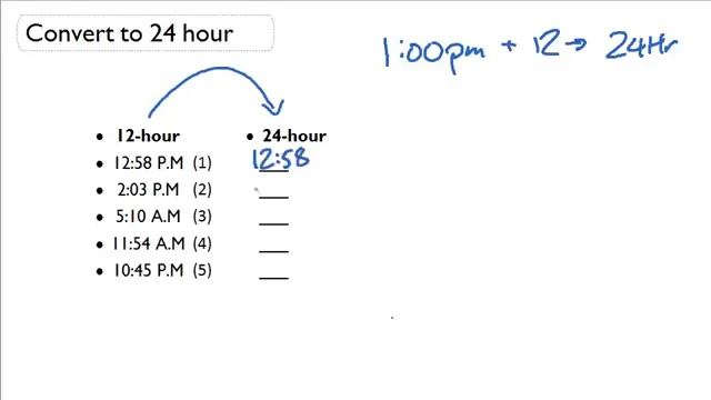 How to Convert 24 Hour Time to 12 Hour Time смотреть онлайн