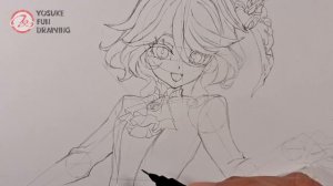 How to draw Furina | Genshin Impact | Step by step Tutorial / Part1(Line art)