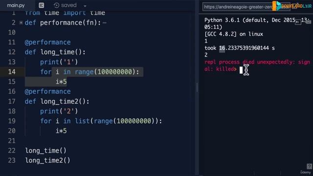 Tutorial 10 Advanced Python - Generators (Python Zero to Hero) смотреть онлайн