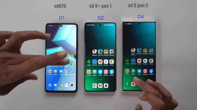 Snapdragon 870 Beats Snapdragon 8 Plus Gen 1 ? Snapdragon Speed Battle ?Results Shocking...!