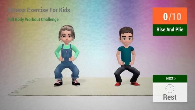 FULL BODY FITNESS EXERCISE FOR KIDS – 30 MIN WORKOUT CHALLENGE смотреть онлайн