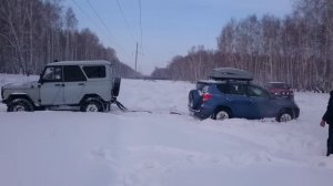 Toyota RAV4 Покатушки по бездорожью зимой 17.01.2016