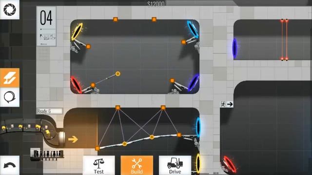 Bridge Constructor Portal Level 4 Walkthrough смотреть онлайн