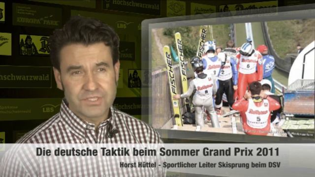 Skisprung, SGP 2011 - Horst Hüttel zur Taktik der deutschen Mannschaft смотреть онлайн