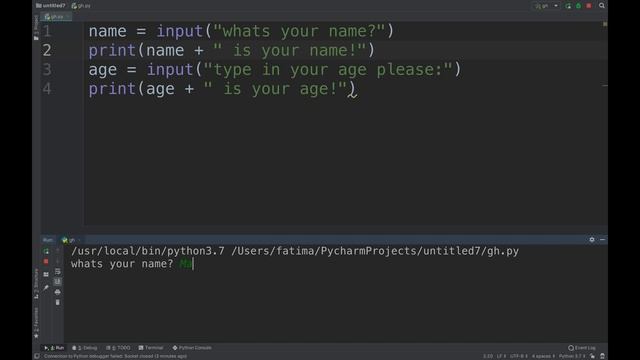 Input() in Python смотреть онлайн