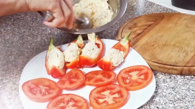 ?ОВОЩНАЯ ЗАКУСКА С ТУНЦОМ И СЫРОМ ?? смотреть онлайн