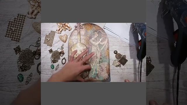 Vintage mixedmedia tag - tutorial смотреть онлайн