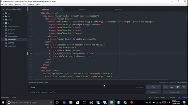 Mi Primera web con Bootstrap & Material Design - 15 (Añadiendo links a las pestañas) смотреть онлайн