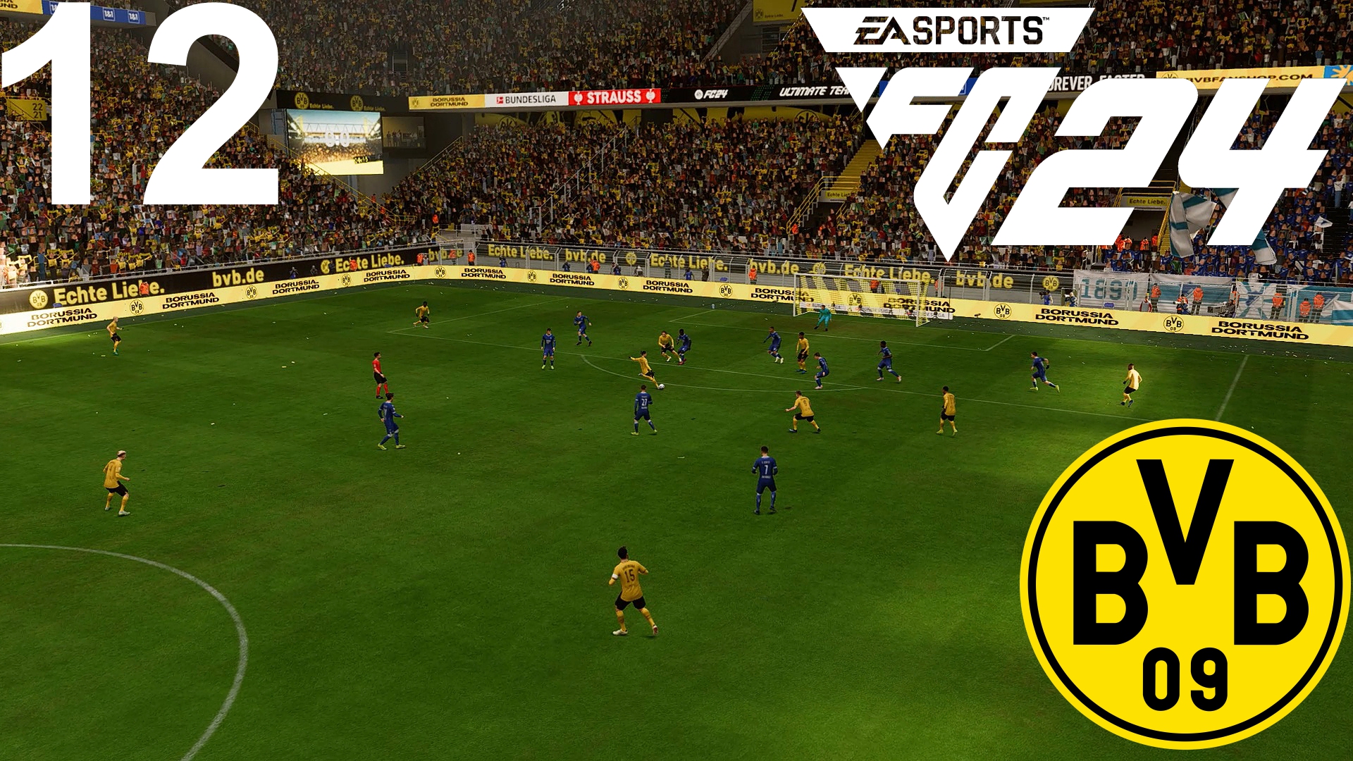 FC 24 КАРЬЕРА ЗА БОРУССИЮ ДОРТМУНД #12 - 1/8 ЛИГИ ЧЕМПИОНОВ и КРАСИВЫЕ ГОЛЫ ЗАБИТЦЕРА И ГИТТЕНСА!