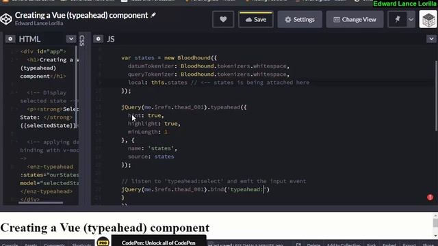 【Vuejs】 Using Twitter Typeahead смотреть онлайн
