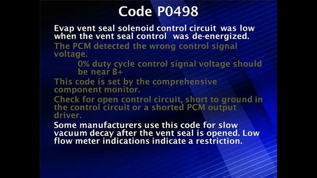 26 Code P0498 Diagnostic Procedure смотреть онлайн