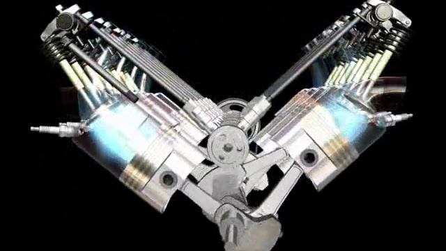 V8 Engine Motion Animation ( 3ds max ) смотреть онлайн
