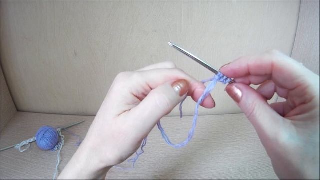 Крестообразный набор петель спицами. Для начинающих. Два способа. смотреть онлайн