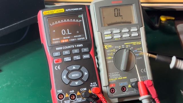 ANENG AOS02 vs SANWA PC5000a - continuity test. смотреть онлайн