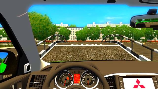 Учебные фигуры на стандартом автодроме. Горка и заезд в гараж. смотреть онлайн