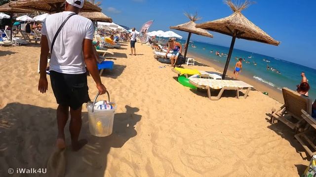 ?? Golden Sands Bulgaria Beach Walk ? 4K Beach Walking Tour ☀️ ?? (Sunny Day) смотреть онлайн