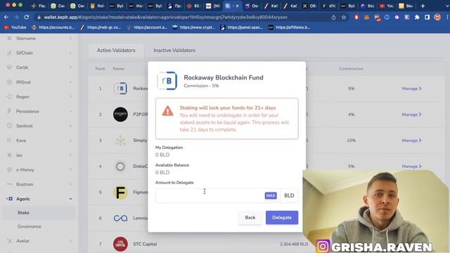 Agoric Стейкинг Инструкция | Как добавить в стейкинг агорик? смотреть онлайн
