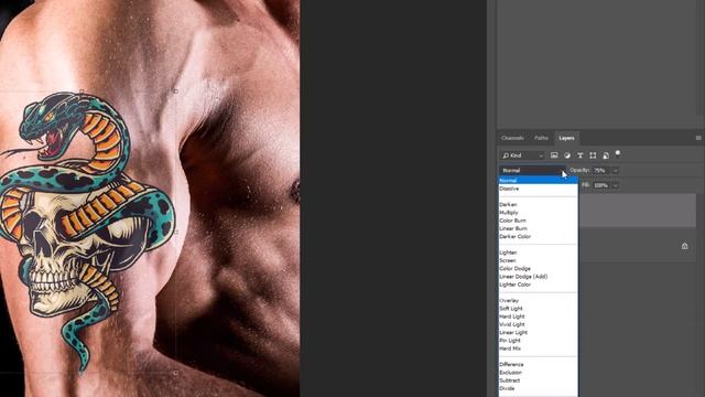 Add Tattoos in 2 Minutes with Photoshop - Tutorial смотреть онлайн