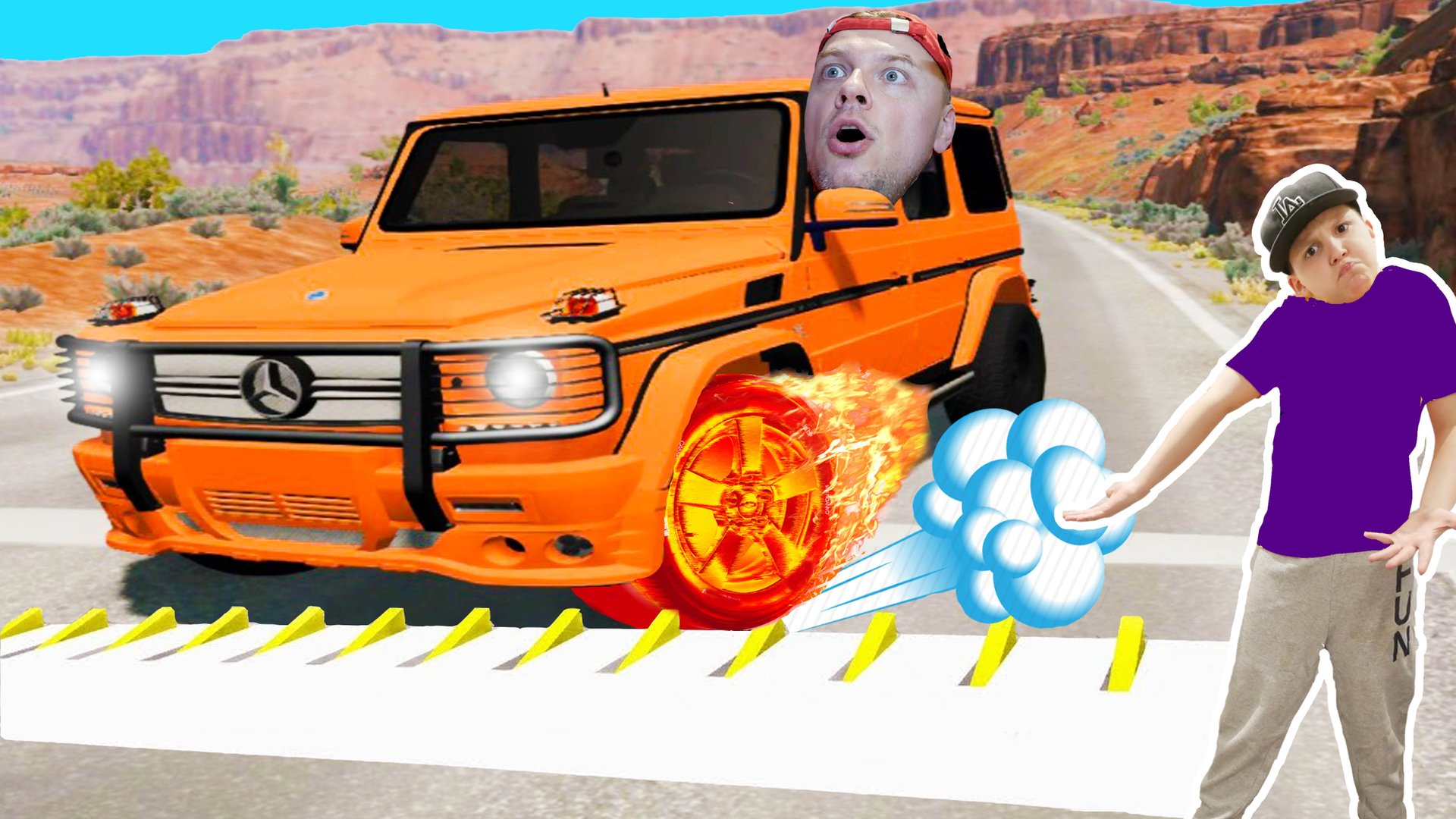 Полицейские ШИПЫ в BEAMNG DRIVE Мерседес VS БМВ смотреть онлайн