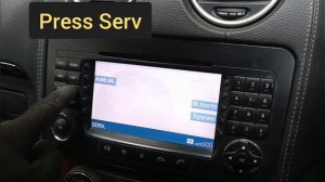 How to set adjust change time clock Mercedes ML W164 2005-2011