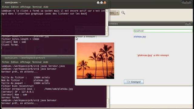 envoyer fichiers UDP Java смотреть онлайн