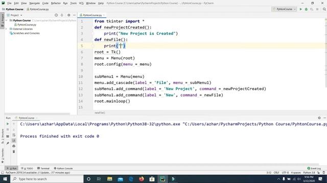 Menu in Python GUI || Learn Python From Basics to Advance || Azhar Electronics смотреть онлайн