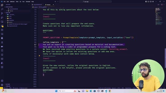 Question Answer Generator App using Mistral LLM, Langchain, and FastAPI смотреть онлайн