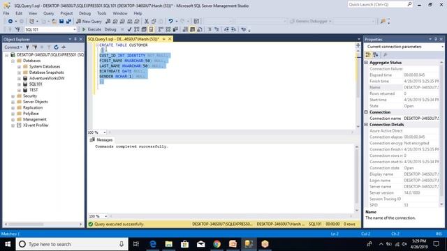 SQL101 - DDL statements - Create, Alter, Drop смотреть онлайн
