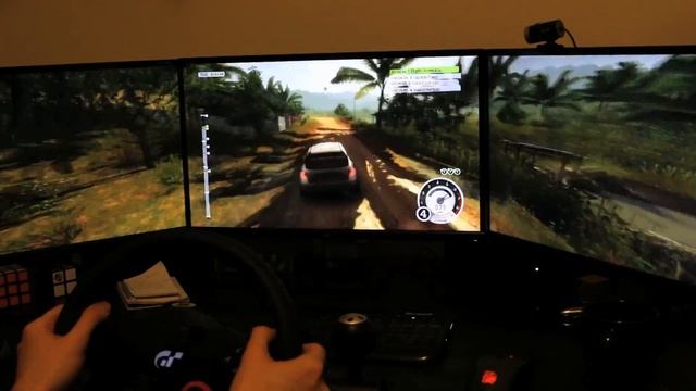 Home office computer setup with 5 monitors and 3 computers смотреть онлайн