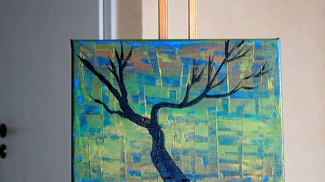 Рисуем дерево. Акрил. Техника рисования. Рисуем вместе. смотреть онлайн