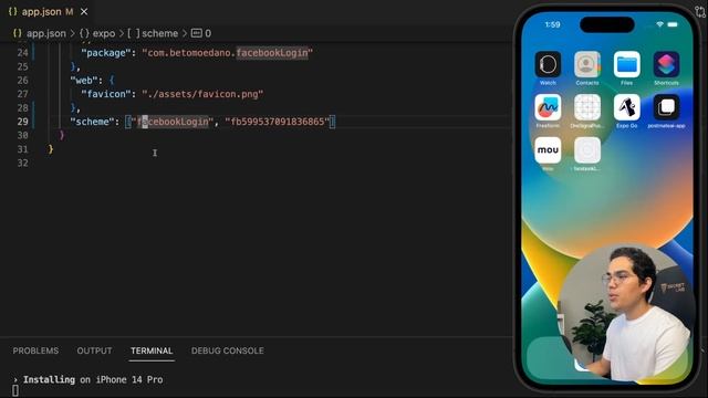 Facebook Login with React Native Expo | Tutorial 2023 смотреть онлайн