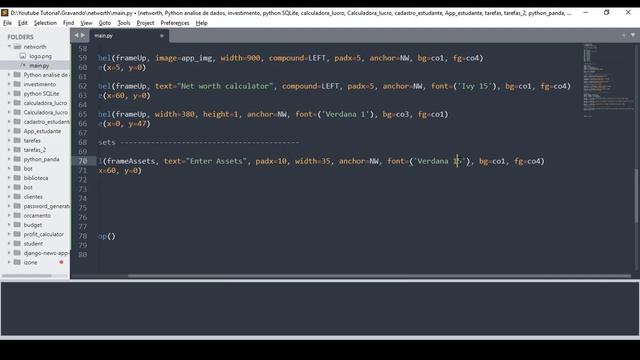 How to build a Net Worth Calculator in Python | Python projects | #python смотреть онлайн