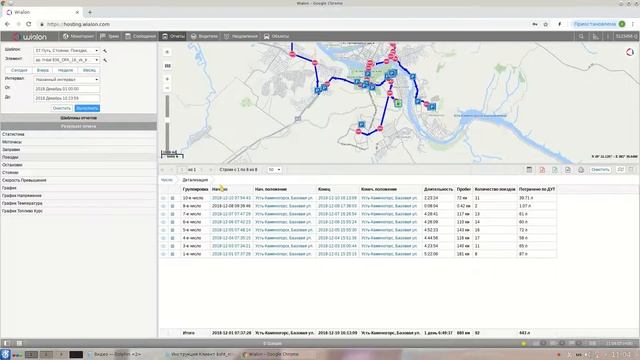 Wialon Описание Топливо отчеты