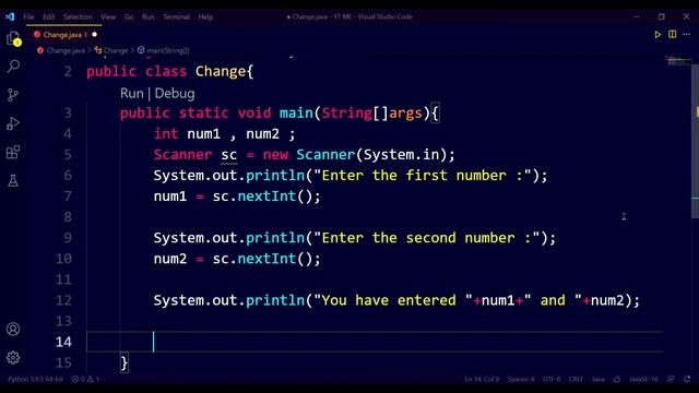 How to swap two numbers without using a third variable in java | JAVA смотреть онлайн
