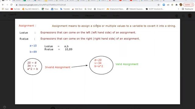 How to do Assignment of variables in Python | Understanding the meaning of L-Value and R-Value смотреть онлайн