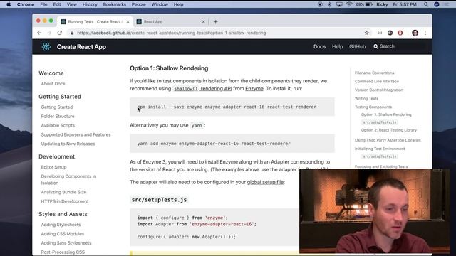 Enzyme and Create React App смотреть онлайн