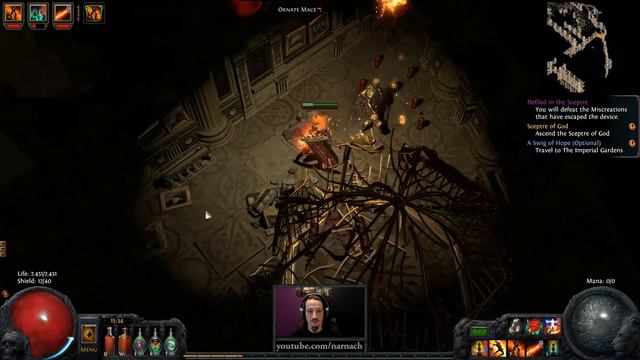 Cruel Sceptre of God & Dominus - #23 - Tukohama's Totemancer - Path of Exile (v2.4.0f) смотреть онлайн
