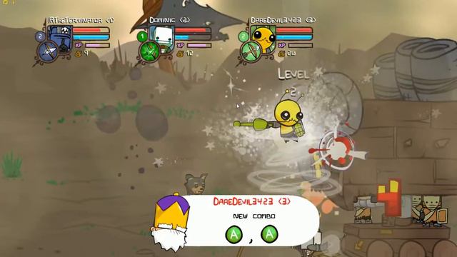 Castle crashers (ep 1) The ninja , alien ,and hatty hattington W/ Daredevil3423 смотреть онлайн
