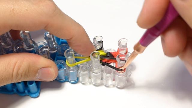 Браслет ОБВЯЗКА из резинок Rainbow Loom Bands. Урок 265 | Bracelet Rainbow Loom смотреть онлайн
