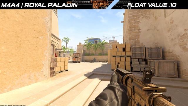 CS2 M4A4 | Royal Paladin - Skin showcase all floats [4K60FPS] смотреть онлайн