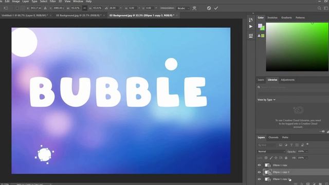 Soap bubble text effect in photoshop tutorial 2022 смотреть онлайн