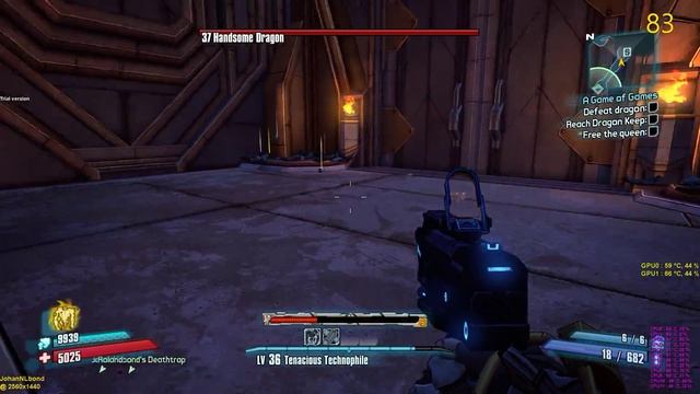 Borderlands 2 Super dragon 1440P GTX 1070 SLI смотреть онлайн