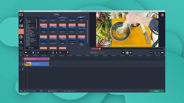 How to ADD SUBTITLES to a video (Movavi Video Editor 15) смотреть онлайн