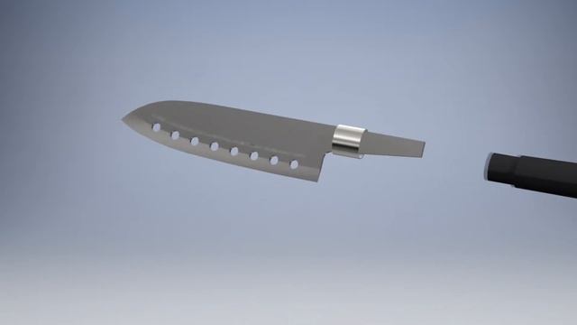 Японский нож САНТОКУ COOK&CO в Autodesk Inventor 2019 смотреть онлайн