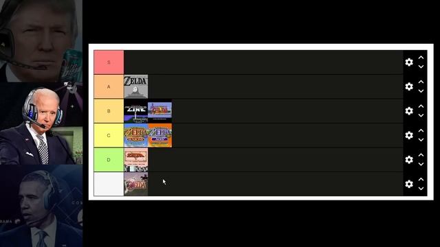 Trump, Biden, and Obama try to make a Zelda Tier List смотреть онлайн