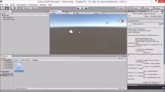 Unity 3D Simple FPS ( First Person Shooter ) Controller смотреть онлайн